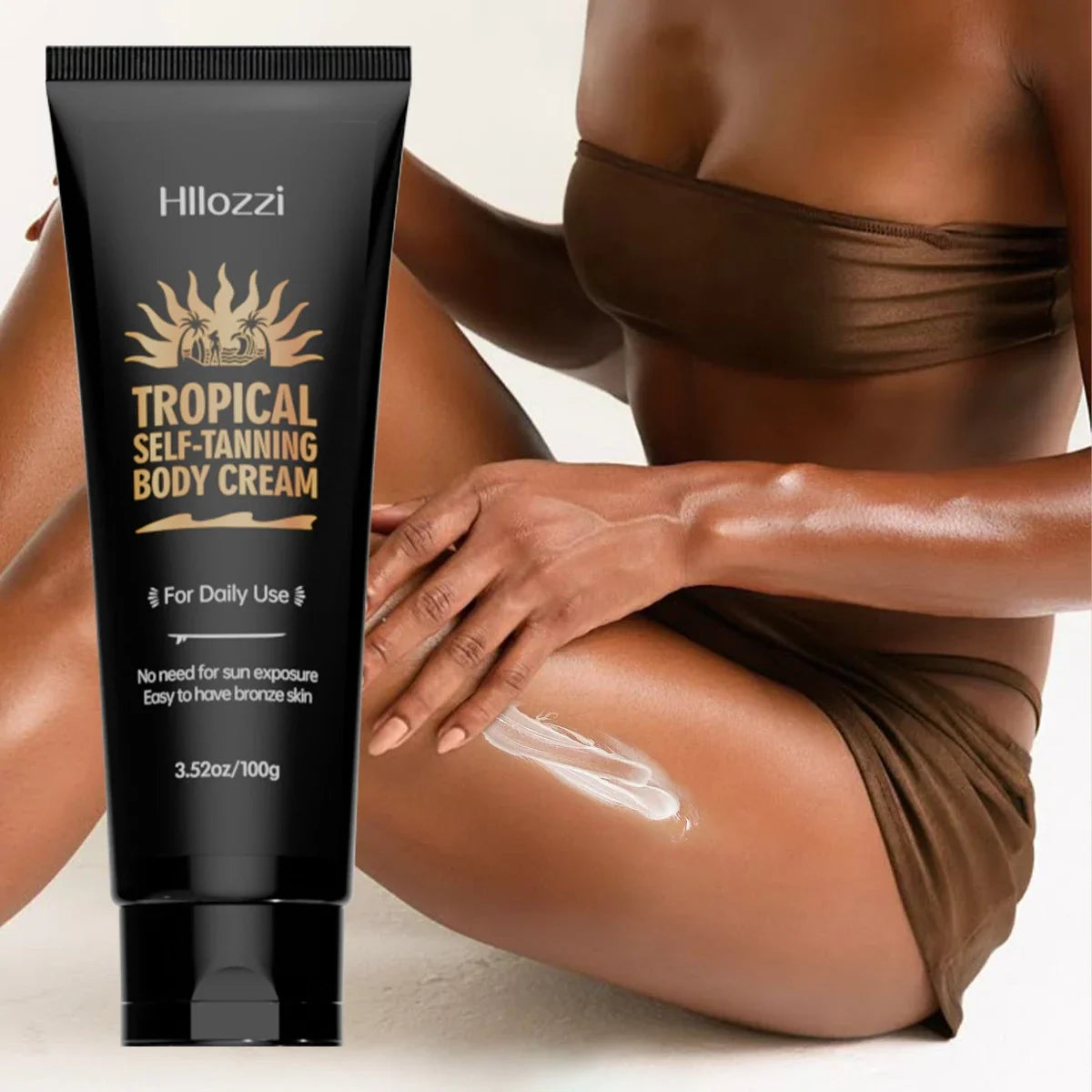 self-tanning lotion can be used on all parts of the face and body to hydrate and moisturize. faster and deeper tanning effects