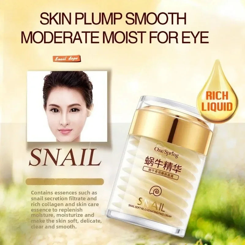 Skincare Set Snail Collagen Cream Anti Aging Whiten Skin Face Cream Fade Dark Eye Circles Remove Eye Bags Eye Serum