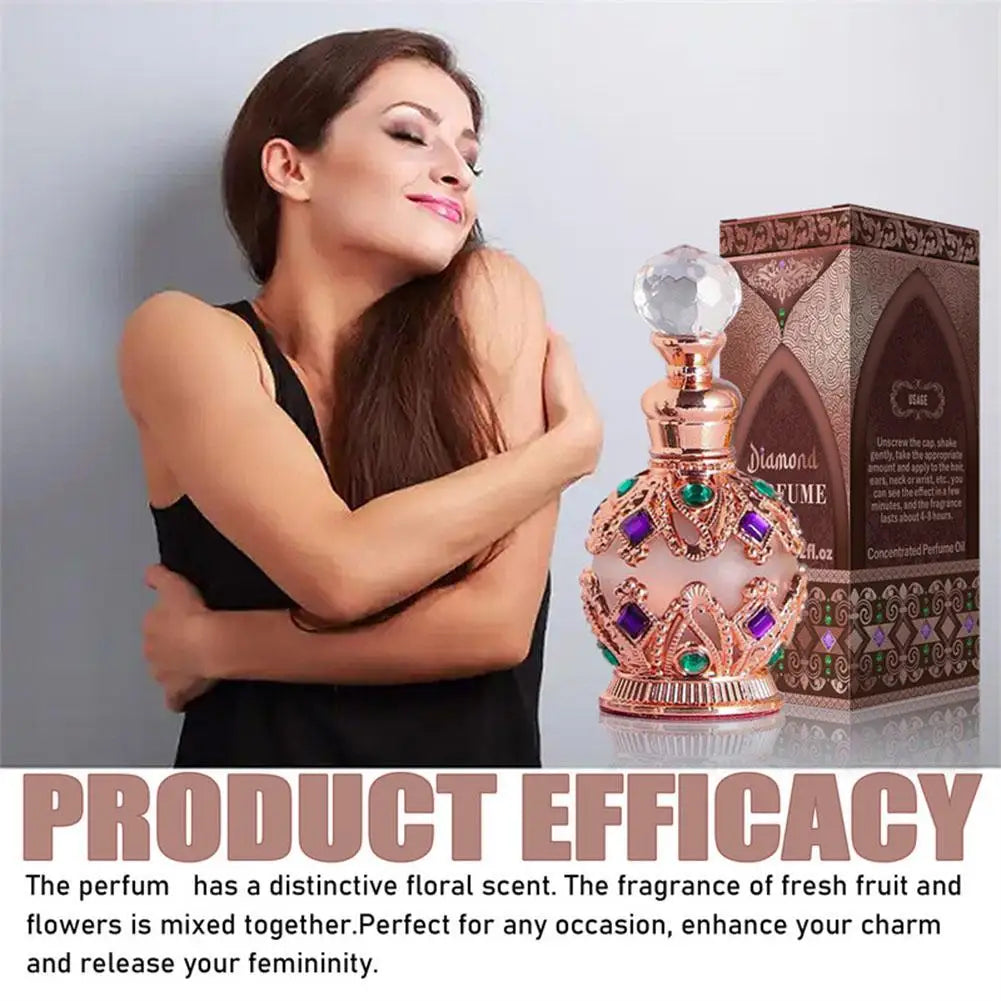 Exotic Arabian Perfume For Women, Enchanting Floral Bouquet With Rose, Jasmine&Vanilla Long-Lasting Pheromone-Infused Fragrance