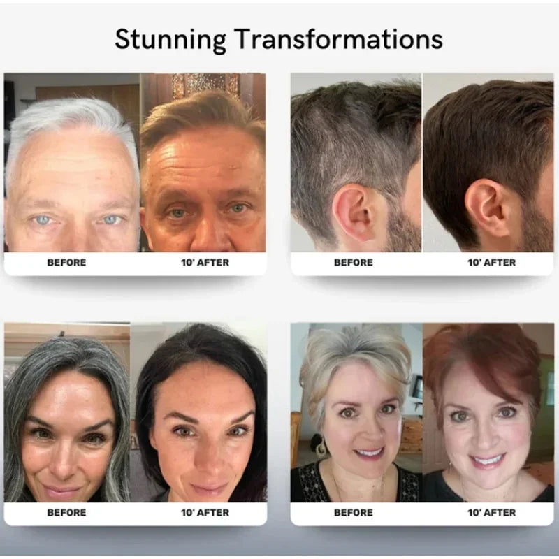 3-in-1 Hair Dye Shampoo Quick Color Shampoo White Hair Quick Blackening Shampoo Oil Control Fluffy Shampoo Product Nourish Hair