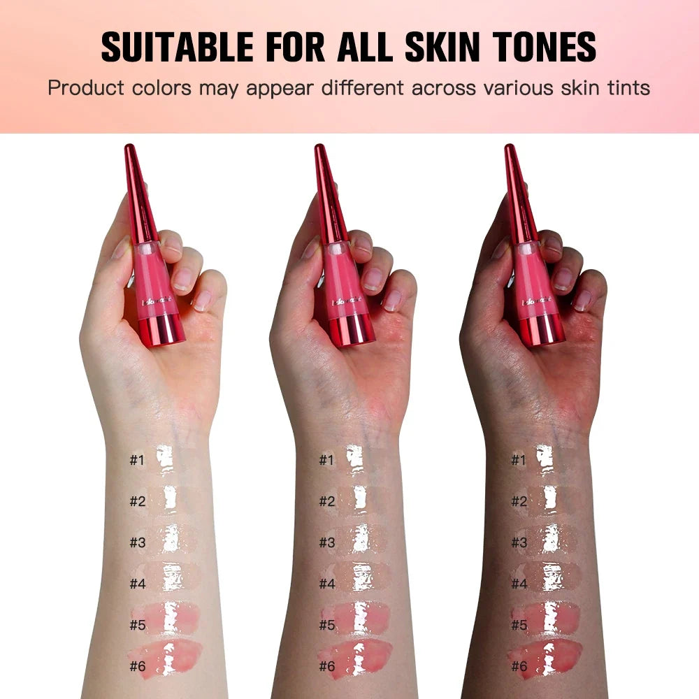 Lakerain Lip Plumper Moisturizing Lip Gloss Transparent Plump Lips Care Lip Stuffer Gift Korean Cosmetics