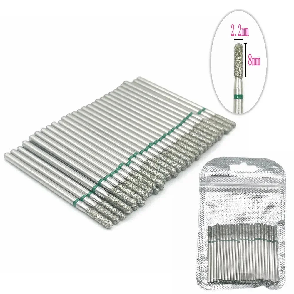 50pc Diamond Nail Drill Cuticle Clean Bit Set Milling Cutter for Manicure Electric Bits Accessories Dead Skin Remove Tool