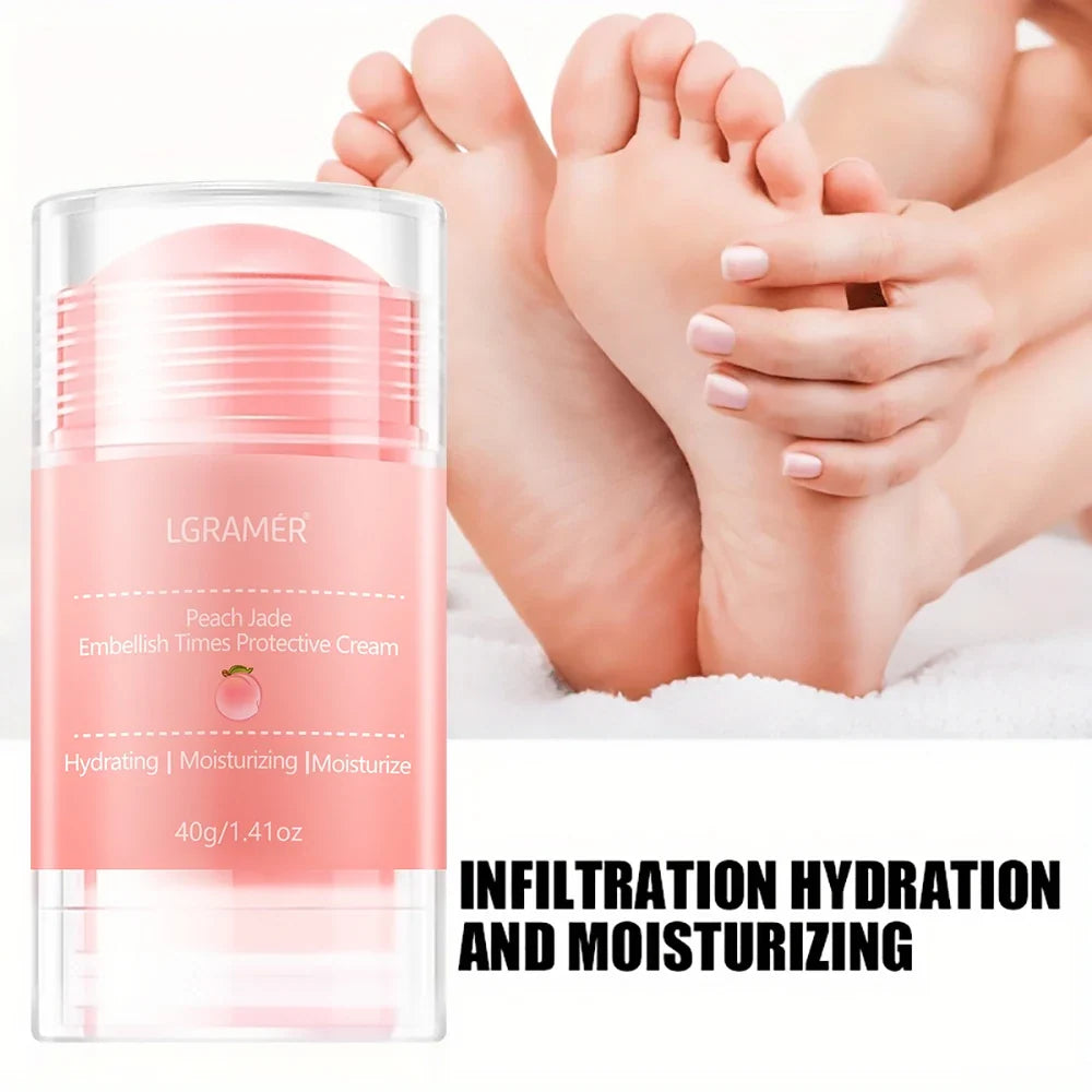 LGRAMER Peach Hand and Foot Cream Deeply moisturizes and nourishes the skin of the feet, gentle and non-irritating / anti-crack