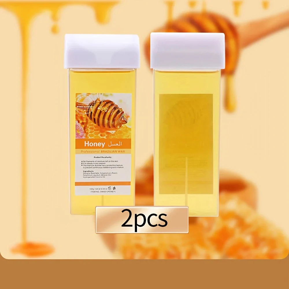 Painless Hair Removal Wax Cartridge Depilatory Wax Warmer Lavender Roll on Wax Wax Roller Refill For Bikini Body Hair Removal