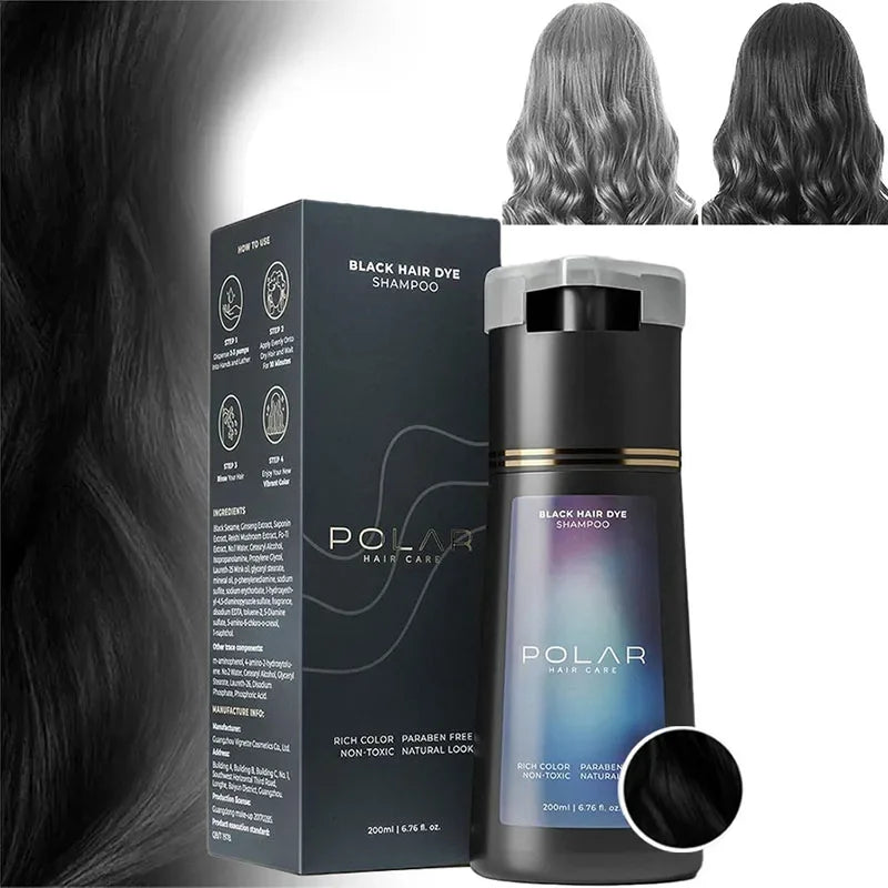 3-in-1 Hair Dye Shampoo Quick Color Shampoo White Hair Quick Blackening Shampoo Oil Control Fluffy Shampoo Product Nourish Hair