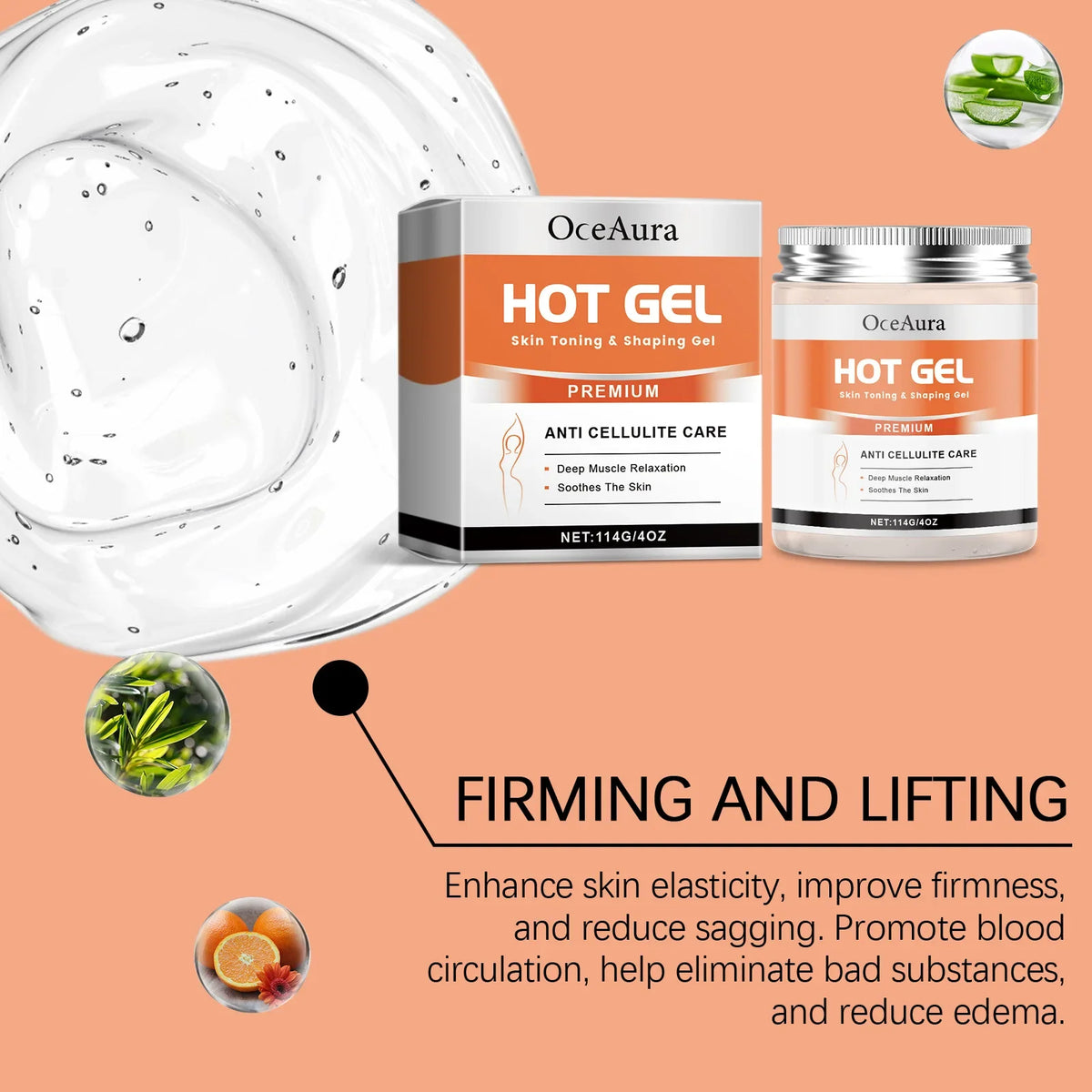 Hot Body Slimming Cream Anti Cellulite Fat Burner Tightens Belly Anti Sagging Sweating Enhancer Abdominal Muscle Shaping Cream