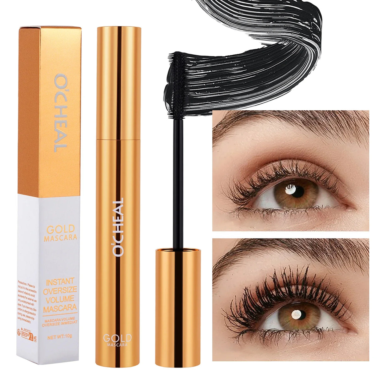 O‘cheal Mascara Black Lash Eyelash Brush 3D Silk Thick Curling Lengthening Eyes Lashes Beauty Makeup Cosmetics Extension Mascara