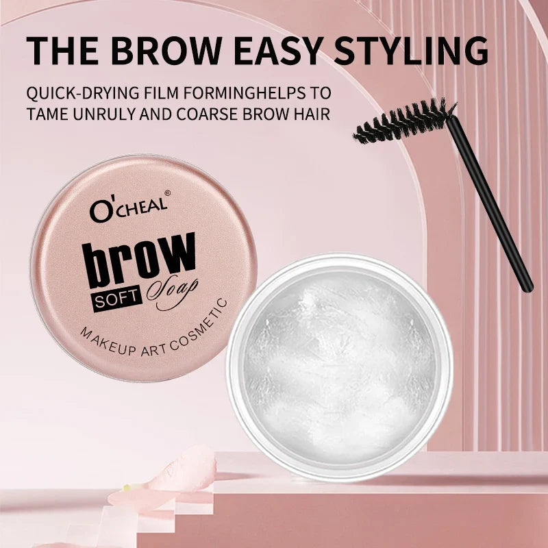 Eyebrow Styling Gel 3D Feathery Wild Brow Wax Waterproof Long Lasting Easy To Wear Shaping Eyebrows Makeup Sculpt Soap Cosmetics