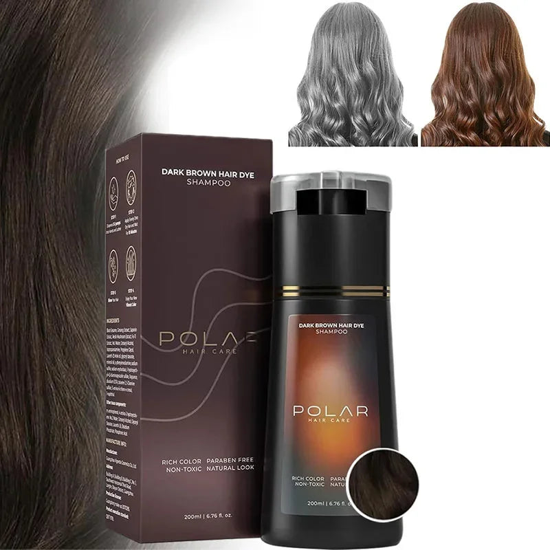 3-in-1 Hair Dye Shampoo Quick Color Shampoo White Hair Quick Blackening Shampoo Oil Control Fluffy Shampoo Product Nourish Hair
