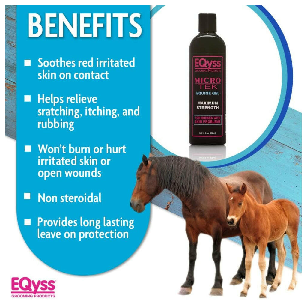 EQyss Micro-Tek Maximum Strength Anti-Microbial Skin Care Gel for Horses (16 oz)