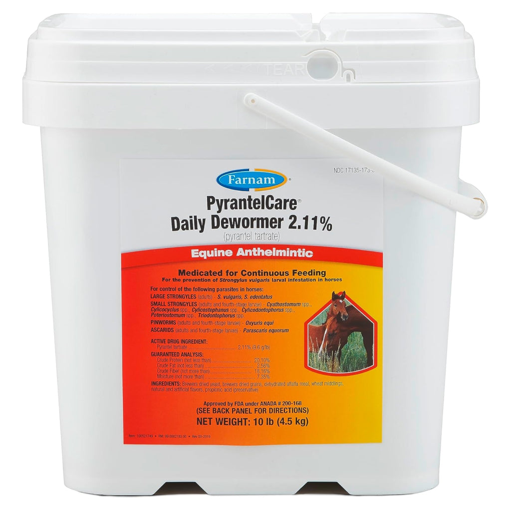 Farnam PyrantelCare Daily Dewormer Pellets for Horses (10 lb)