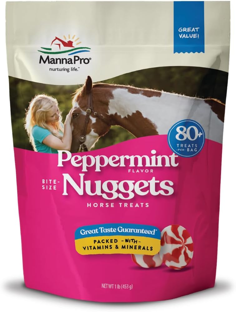 Manna Pro Peppermint Bite-Sized Nugget Treats for Horses