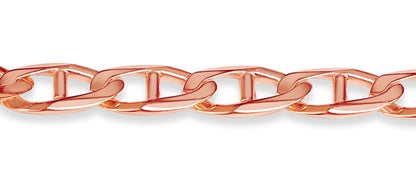Mariner Solid White/Yellow/Rose Gold Handmade Necklace , 11mm, 16-30 Inch