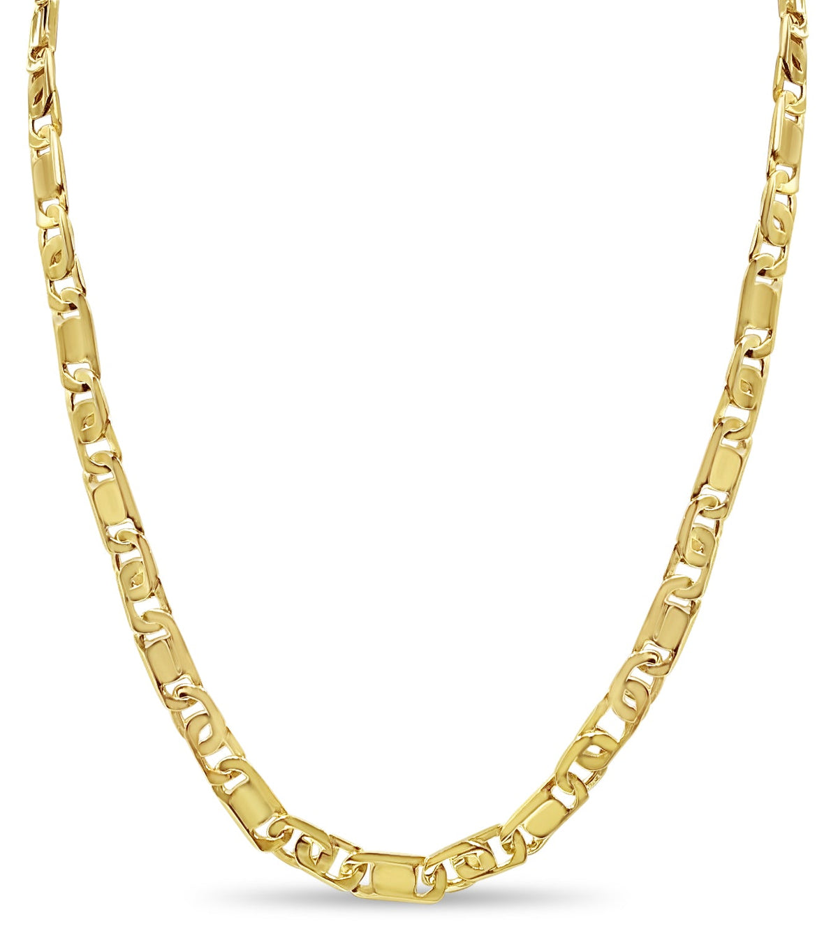 Tiger Eye &amp; Bar Solid White/Yellow/Rose Gold Handmade Necklace , 11mm, 16-30 Inch