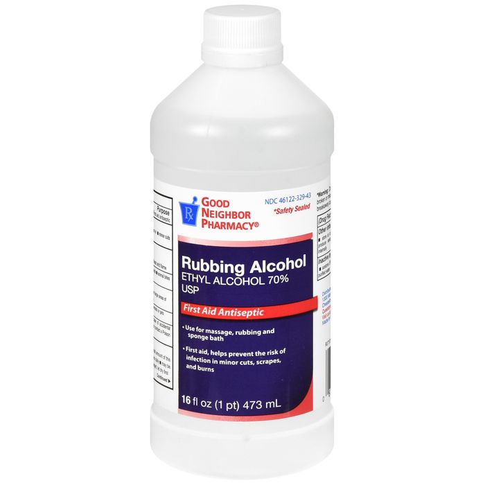 GNP 70% Ethyl Rubbing Alcohol USP First Aid Antiseptic &amp; Topical Antimicrobial 16 fl oz