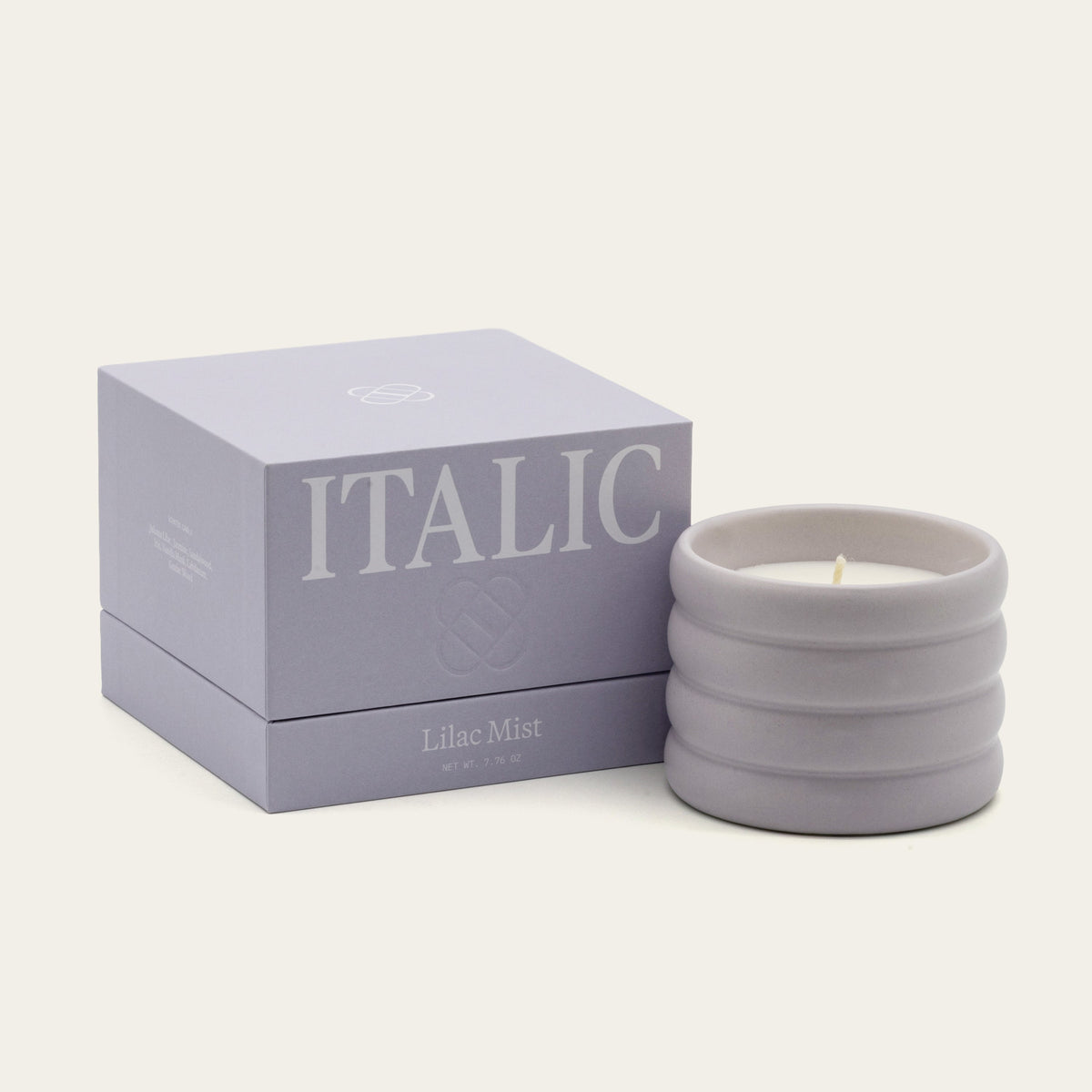 Soy Wax Ceramic Candle &amp; Wick Trimmer Set
