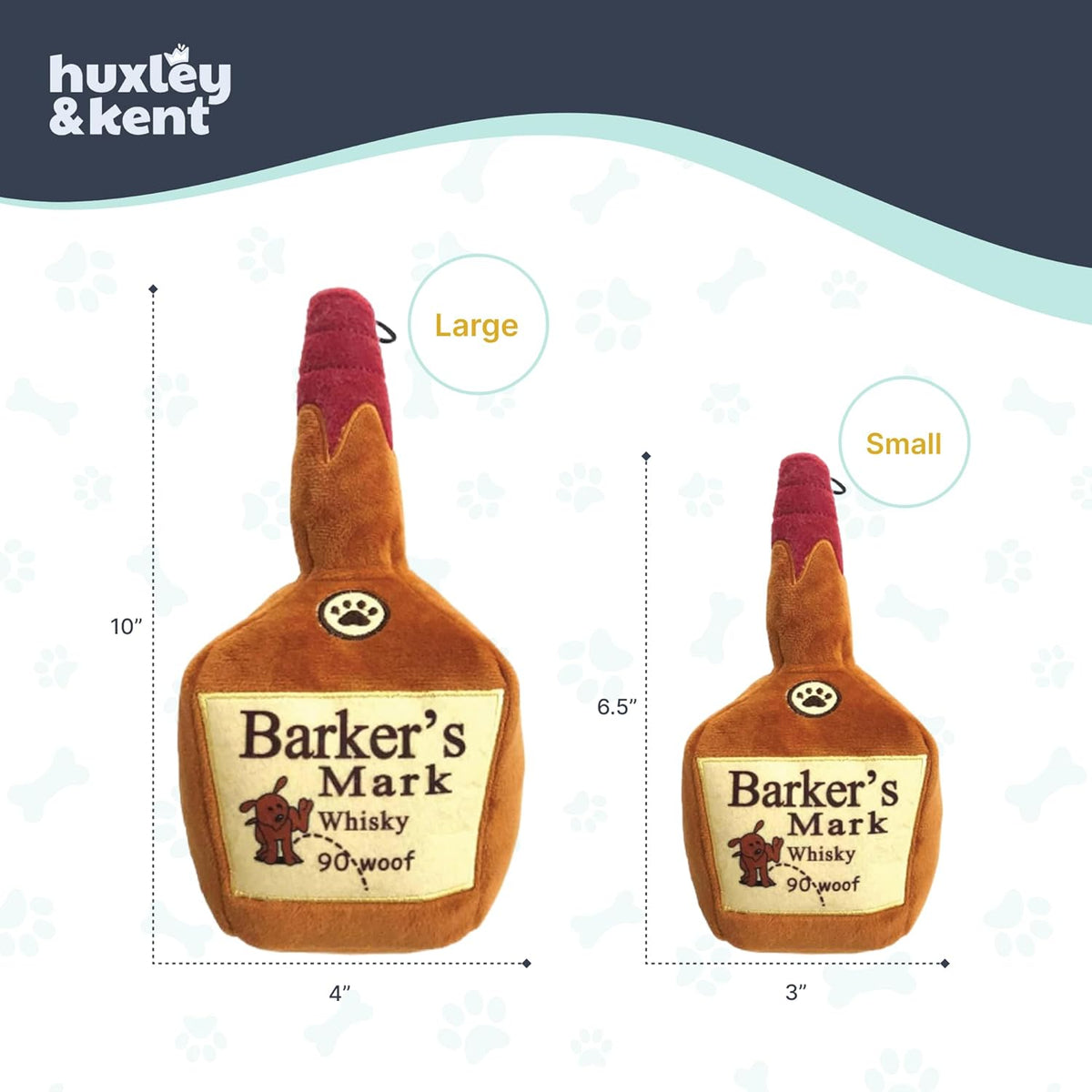 Power Plush Squeaky Dog Toy, Barker&