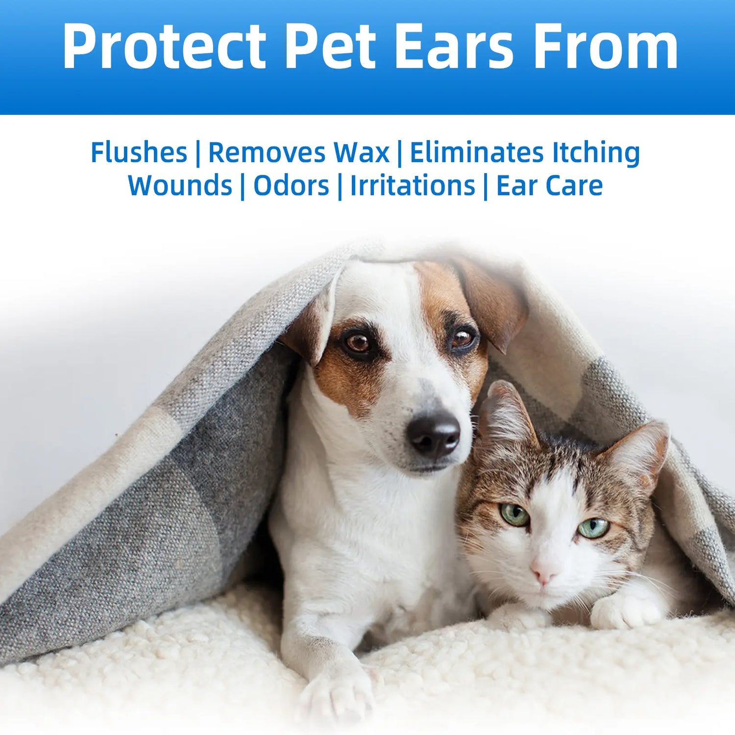 Gentle Pet Ear Wash | Odor-Free Cleaning for Dogs &amp; Cats