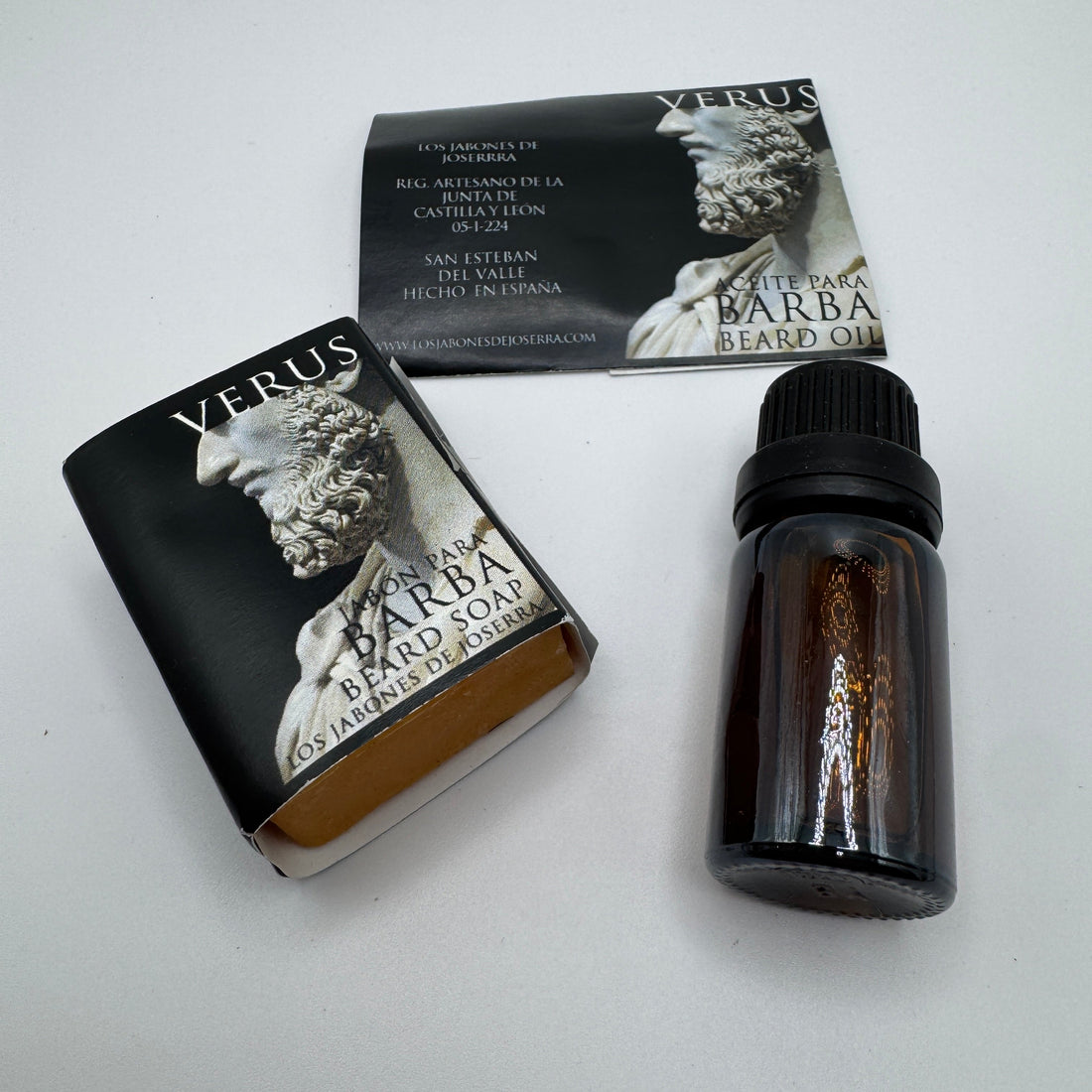 Los Jabones de Joserra Beard Soap &amp; Oil Travel Kit 3.5oz