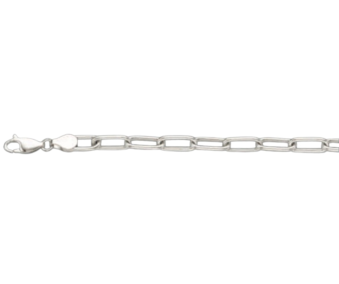 Paperclip Solid White/Yellow/Rose Gold Handmade Bracelet , 6mm, 6.5-10 Inch