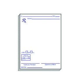 Rx Prescription Pads Pad Style