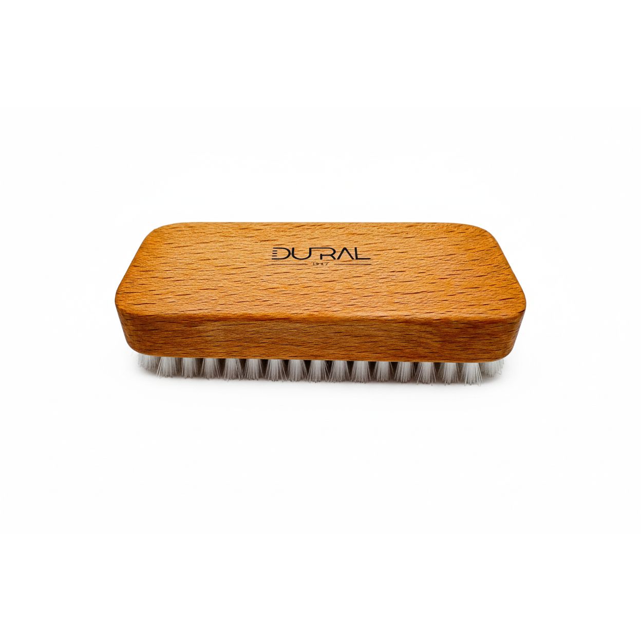 Dural Beech Wood Hand &amp; Nail Brush With Short White Nylon Bristles - 6 Rows