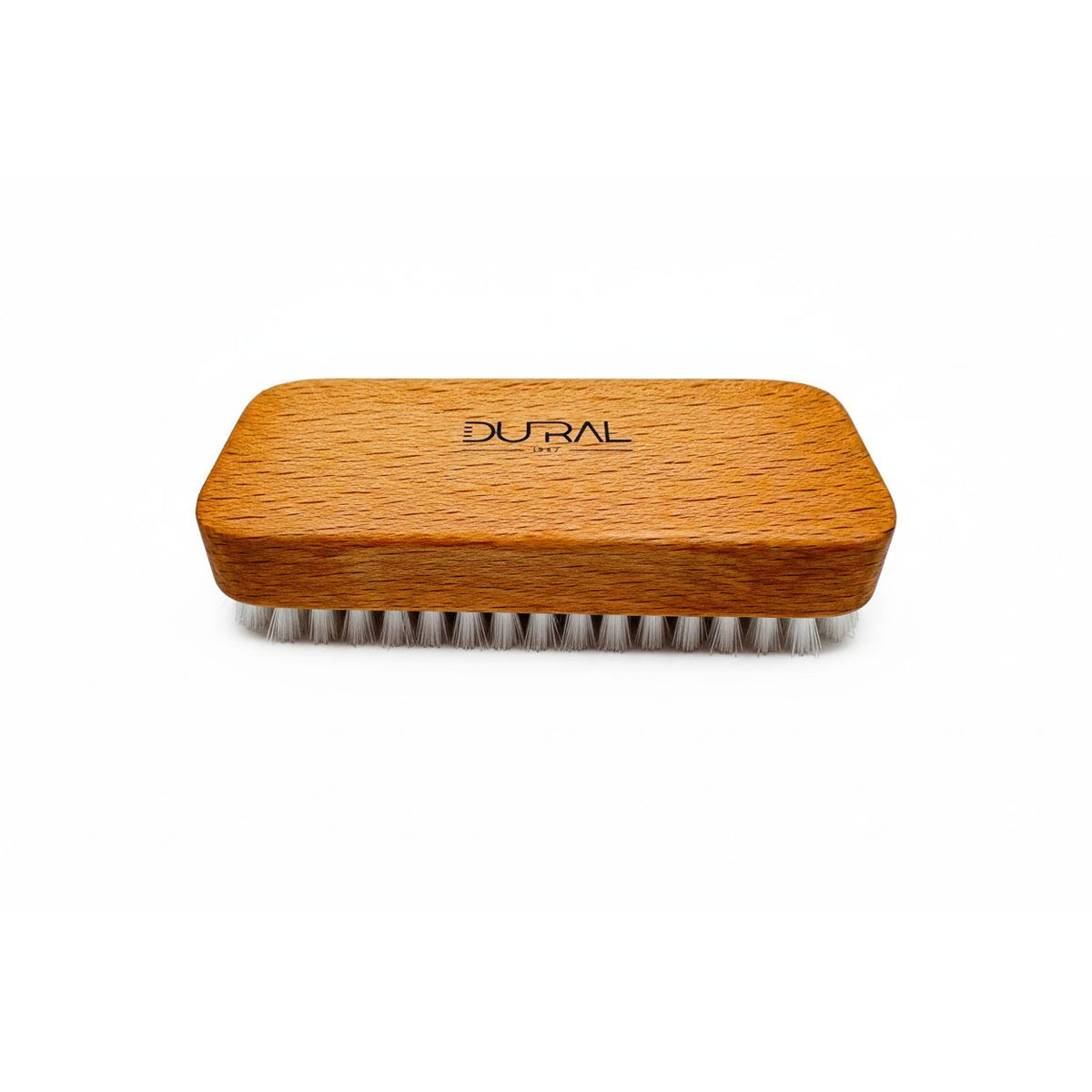 Dural Beech Wood Hand &amp; Nail Brush With Short White Nylon Bristles - 6 Rows