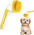 Dog Bath Brush, 2 in 1 Pet Grooming Bath Massage Brush with Soap and Shampoo Dispenser Soft Silicone Bristle Dog Scrubber for Long Short Haired Dogs Cats Shower(Yellow)