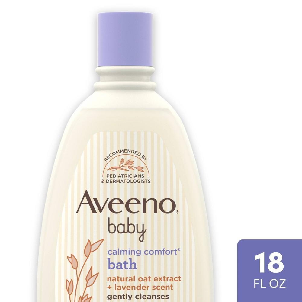 Aveeno Baby, Bath, Calming Comfort, Lavender &amp; Vanilla Scented, 18 Fl Oz
