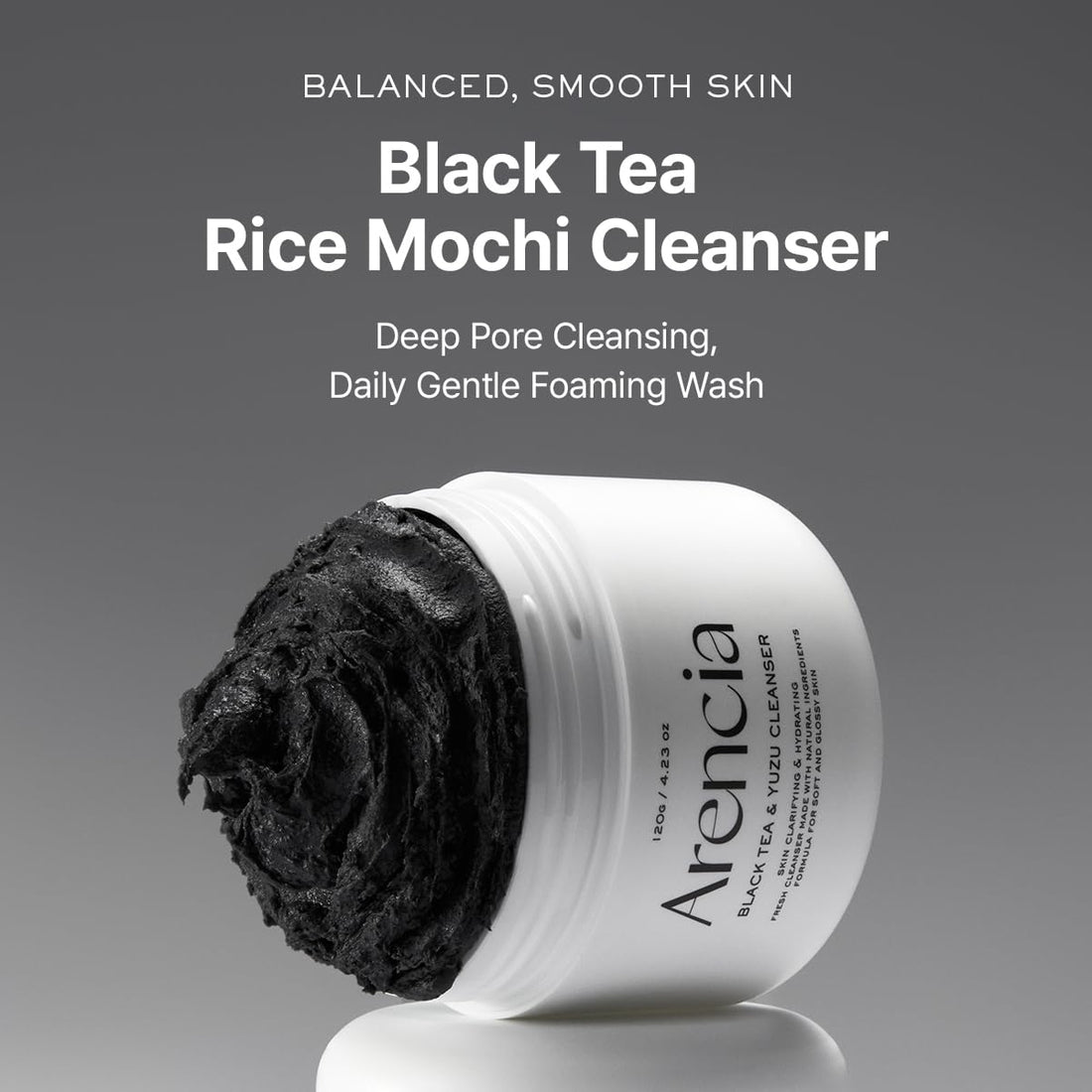 Arencia Black Tea &amp; Yuzu Rice Mochi Cleanser