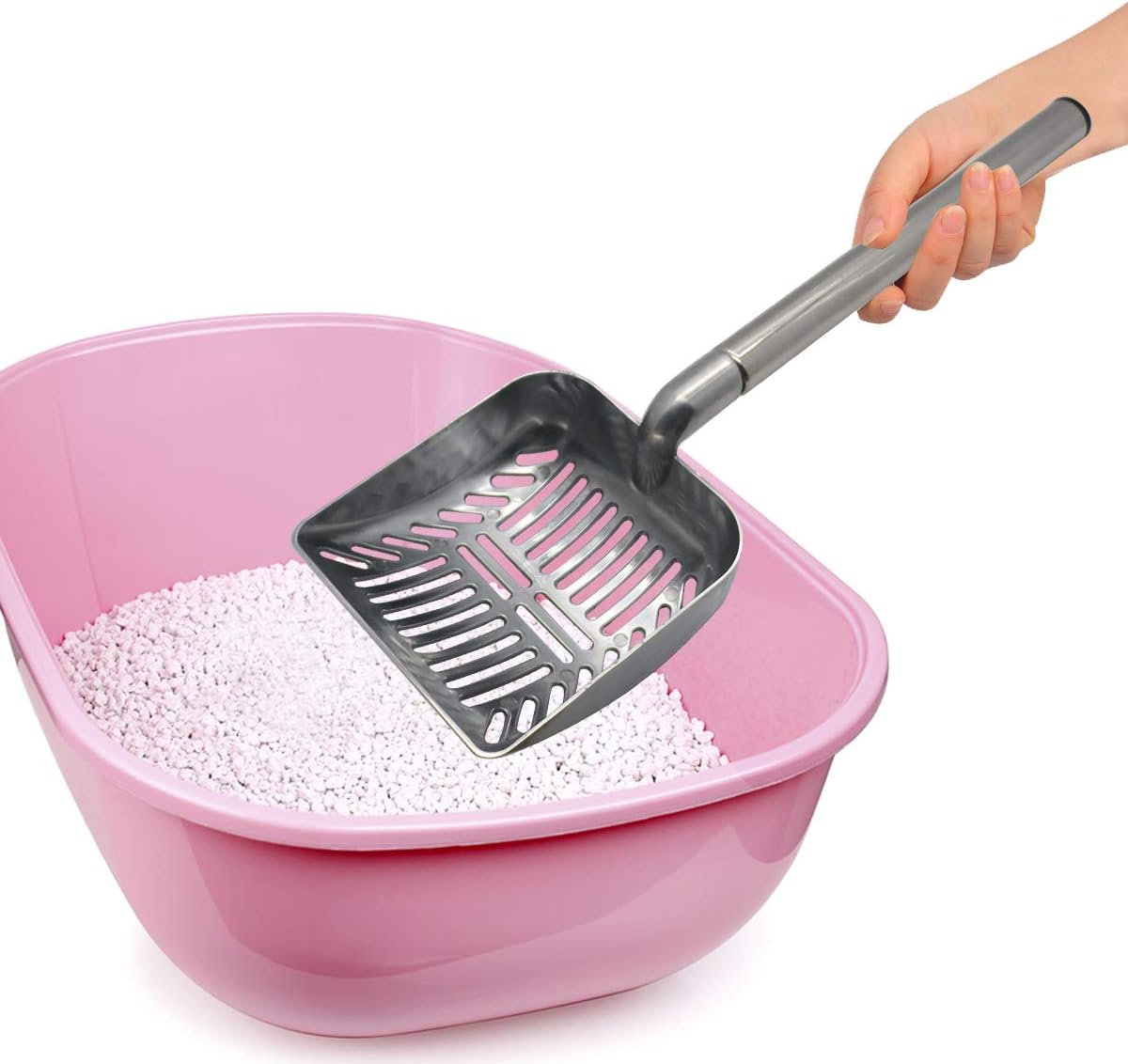 Upgrade Your Pet Care Routine with the Ultimate 23-Inch Stainless Steel Telescoping Litter Scoop for Cats and Dogs