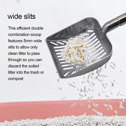 Upgrade Your Pet Care Routine with the Ultimate 23-Inch Stainless Steel Telescoping Litter Scoop for Cats and Dogs