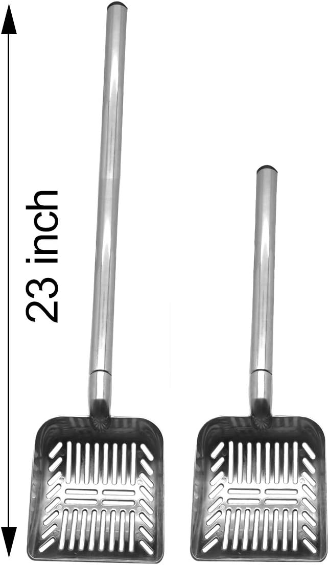 Upgrade Your Pet Care Routine with the Ultimate 23-Inch Stainless Steel Telescoping Litter Scoop for Cats and Dogs