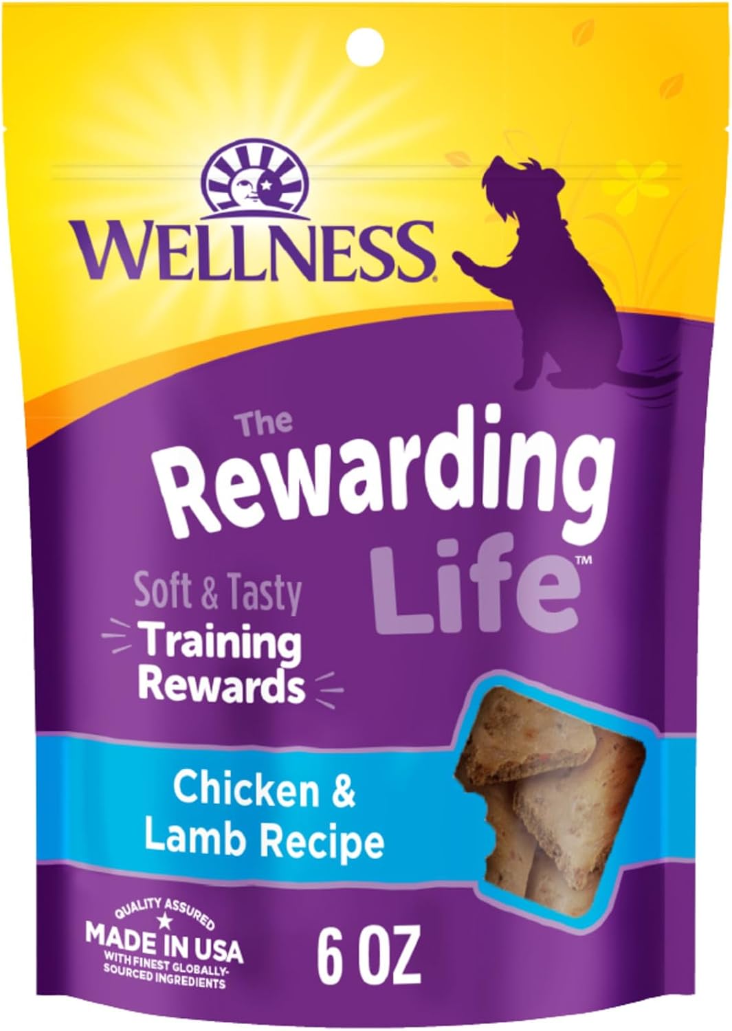Delicious Wellness Rewarding Life Soft Dog Training Treats - Grain Free Chicken &amp; Lamb Recipe for Happy, Healthy Dogs - 6 Oz Bag