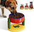 Liftable Pet Bowl, Adjustable Height Non-Slip Dog Cat Dish, with Detachable Suction Cup, Feeder for Cervical Spine Protection, Anti-Tip Anti-Spill Food Water Bowls for Medium Large Pets (Red)