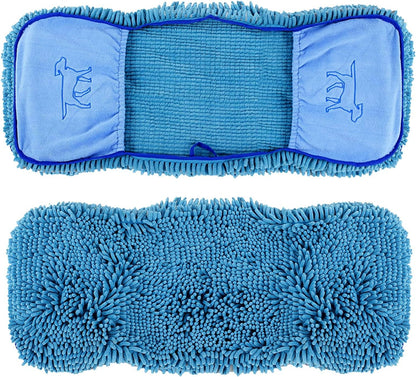 Quick Dry Towel for Dogs | Ultra Absorbent Microfiber Shammy | Extra Large 35X15 Size for All Breeds | Comfortable Hand Pockets | Indoor Outdoor Use | Durable Material | Machine Washable