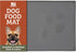 Raised-Edge Silicone Dog Food Mat - Waterproof Pet Mat for Dog Food & Water Bowls - Non-Slip Pet Placemat - Dishwasher-Safe Silicone Tray - 25 X 17 In, Gray
