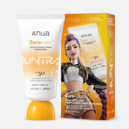 ANUA + K-Pop Demon Hunter Zero-Cast Moisturizing Finish Sunscreen SPF50+ PA++++