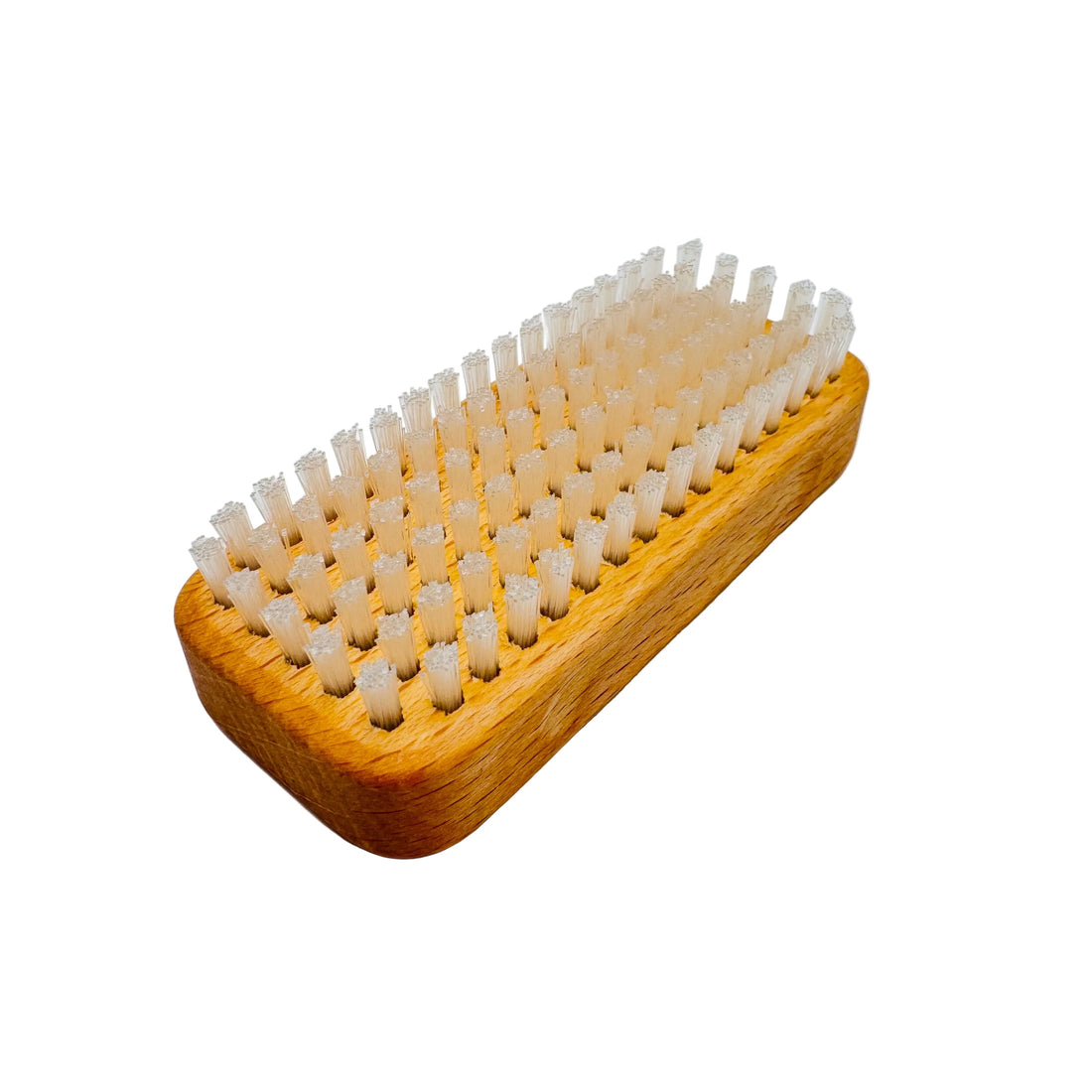 Dural Beech Wood Hand &amp; Nail Brush With Short White Nylon Bristles - 6 Rows