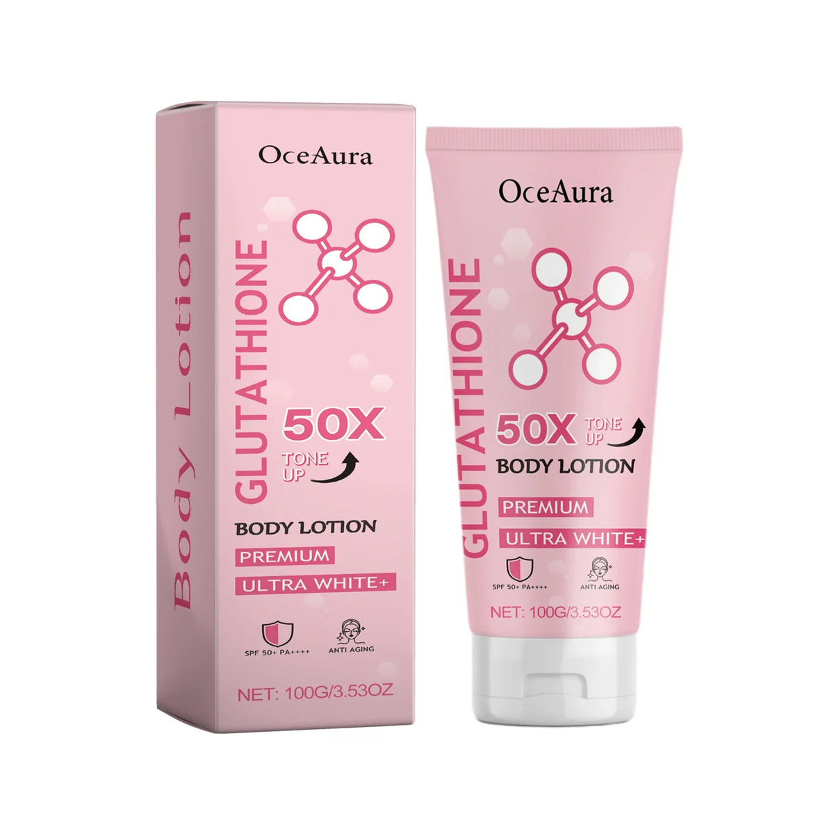 Oceaura Glowing Skin Body Lotion Moisturizing Smoothing Nourishing Skin Easy To Carry Reduce Dryness Brightening Tone Body Cream