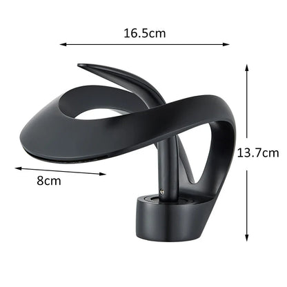 Solid Brass Waterfall Basin Faucet Single Handle Hot Cold Water Mixer Tap For Bathroom Sink