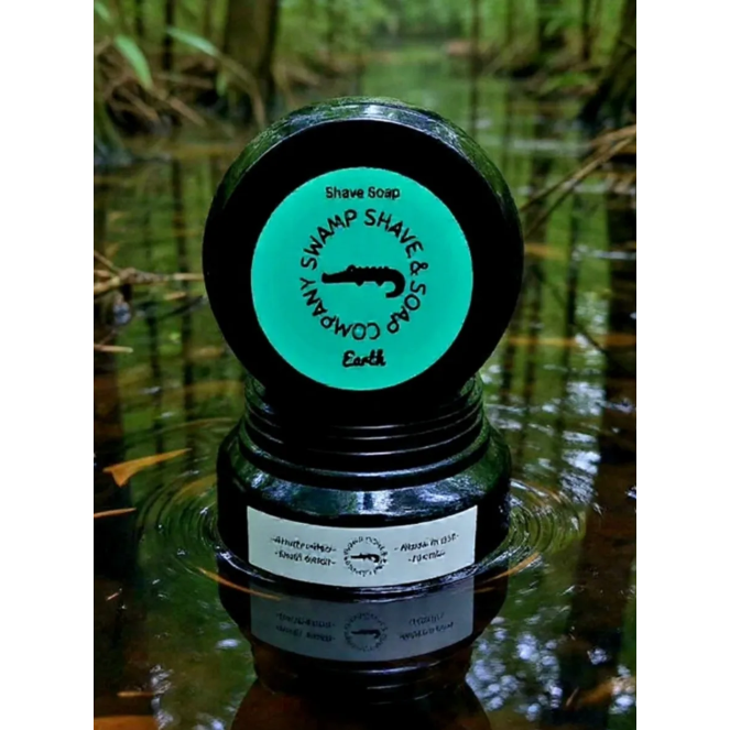 Swamp Shave &amp; Soap Company Earth Shave Soap 4.2 Oz