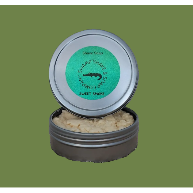 Swamp Shave &amp; Soap Company Sweet Smoke Shave Soap 4.2 Oz