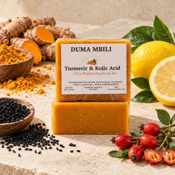 Duma Mbili Turmeric &amp; Kojic Acid Ultra-Brightening Soap Bar