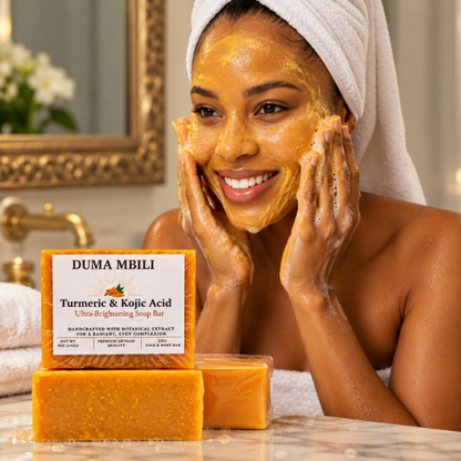 Duma Mbili Turmeric &amp; Kojic Acid Ultra-Brightening Soap Bar