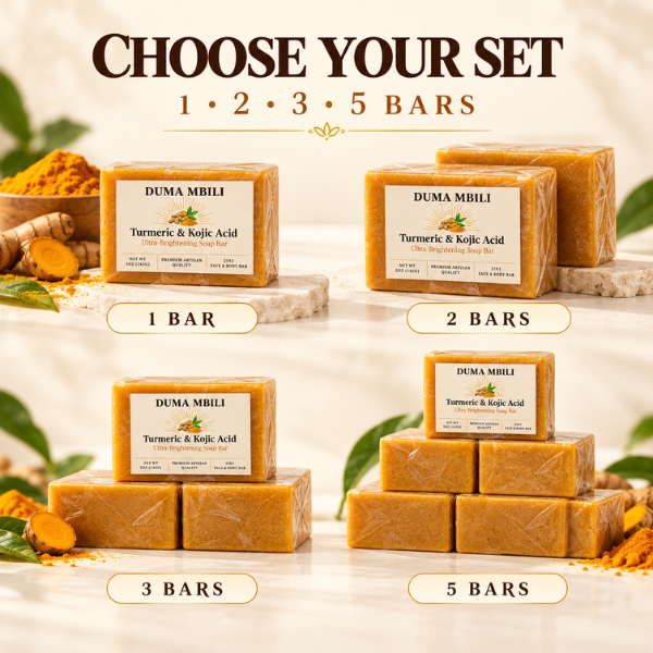 Duma Mbili Turmeric &amp; Kojic Acid Ultra-Brightening Soap Bar