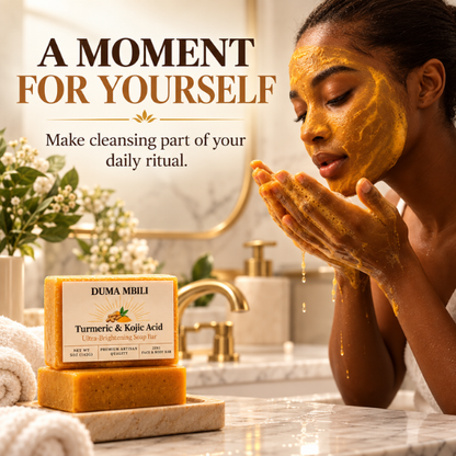 Duma Mbili Turmeric &amp; Kojic Acid Ultra-Brightening Soap Bar