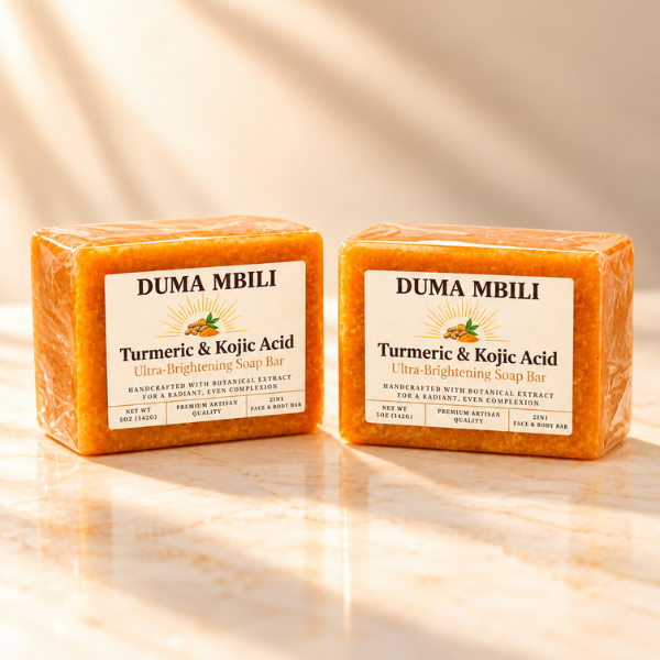 Duma Mbili Turmeric &amp; Kojic Acid Ultra-Brightening Soap Bar