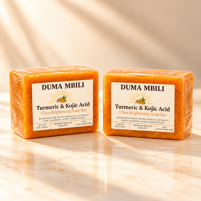 Duma Mbili Turmeric &amp; Kojic Acid Ultra-Brightening Soap Bar