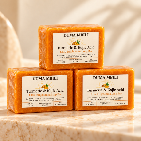 Duma Mbili Turmeric &amp; Kojic Acid Ultra-Brightening Soap Bar